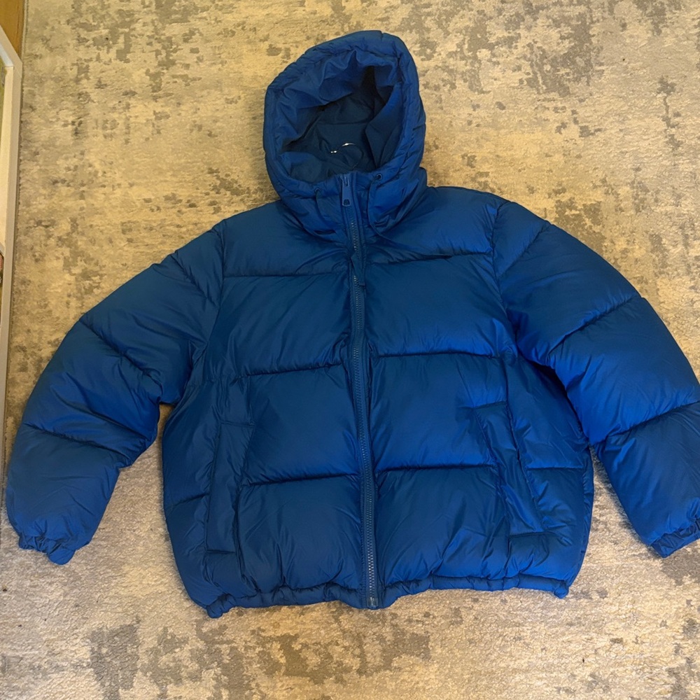 Electric Blue Puffer Jacket